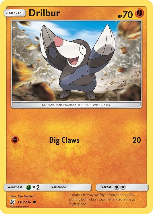 Image for Drilbur (118/236) (SM - Unified Minds) - Pokemon