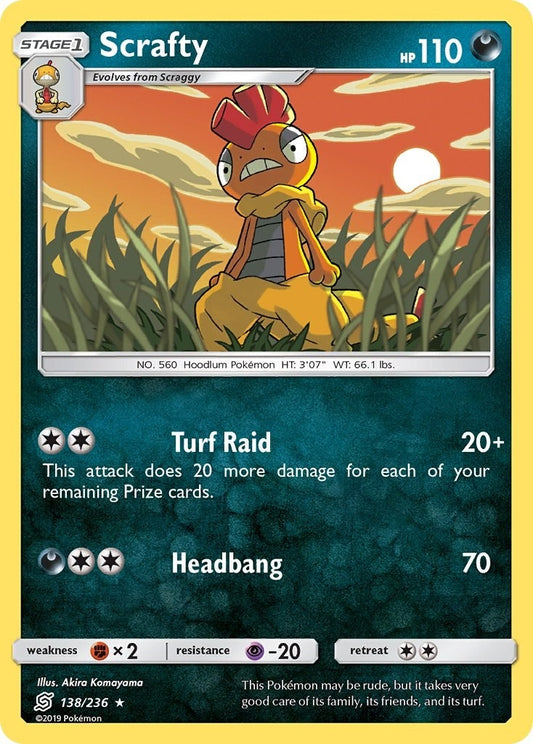 Image for Scrafty (138/236) (SM - Unified Minds) - Pokemon