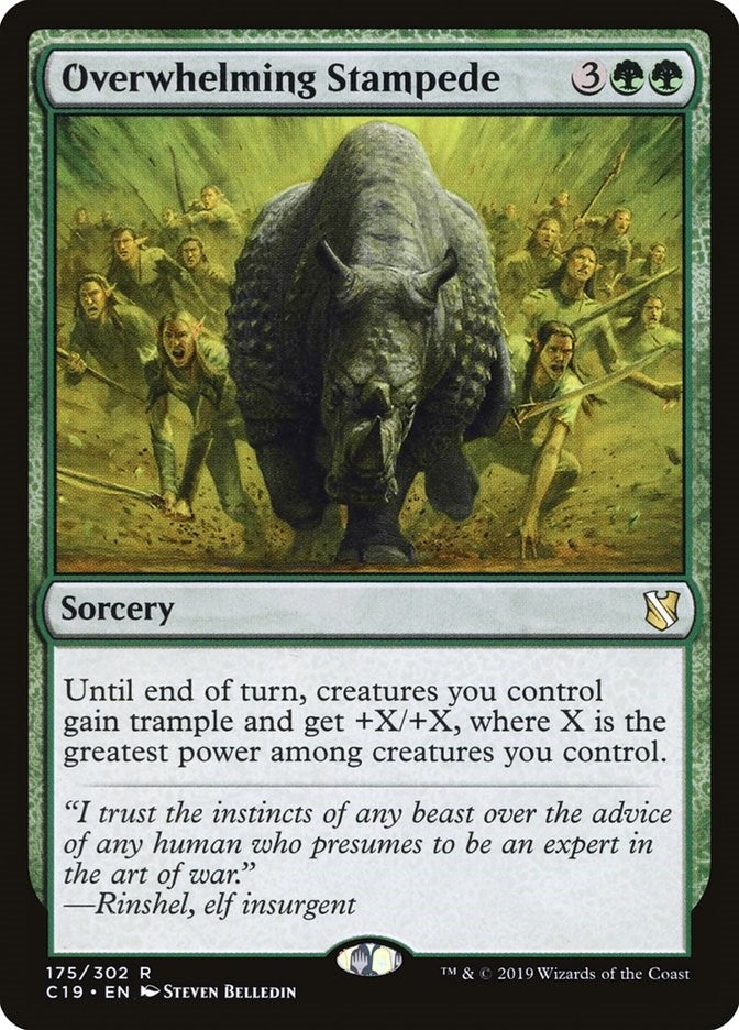 Image for Overwhelming Stampede (175) (Commander 2019) - Magic: The Gathering