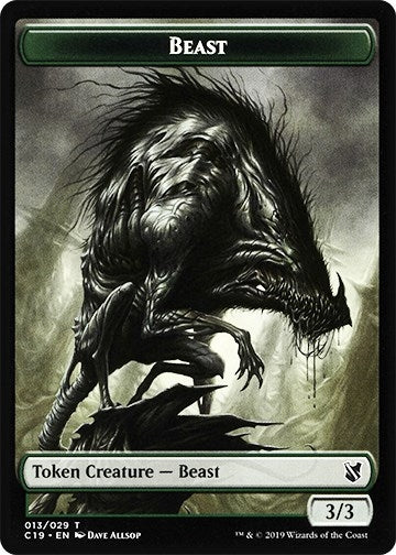 Image for Beast (013) // Wurm Double-Sided Token (13 // 21) (Commander 2019) - Magic: The Gathering