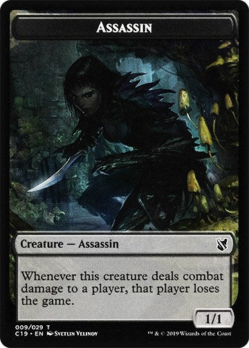 Image for Assassin // Morph Double-Sided Token (9 // 27) (Commander 2019) - Magic: The Gathering