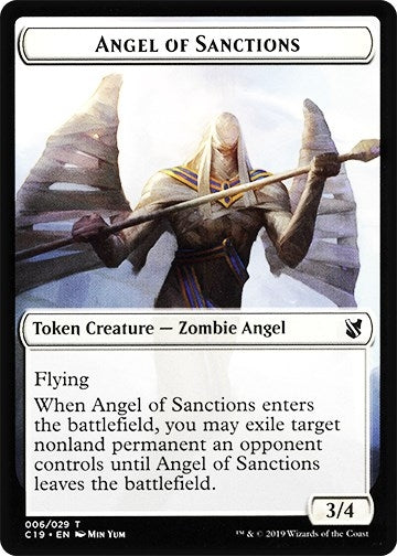 Image for Angel of Sanctions // Horror Double-Sided Token (6 // 23) (Commander 2019) - Magic: The Gathering