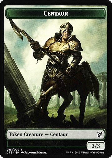Image for Centaur // Egg Double-Sided Token (15 // 16) (Commander 2019) - Magic: The Gathering