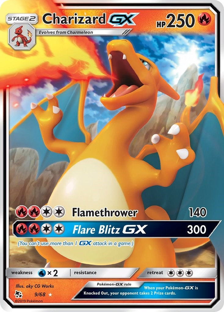 Image for Charizard GX (9/68) (Hidden Fates) - Pokemon