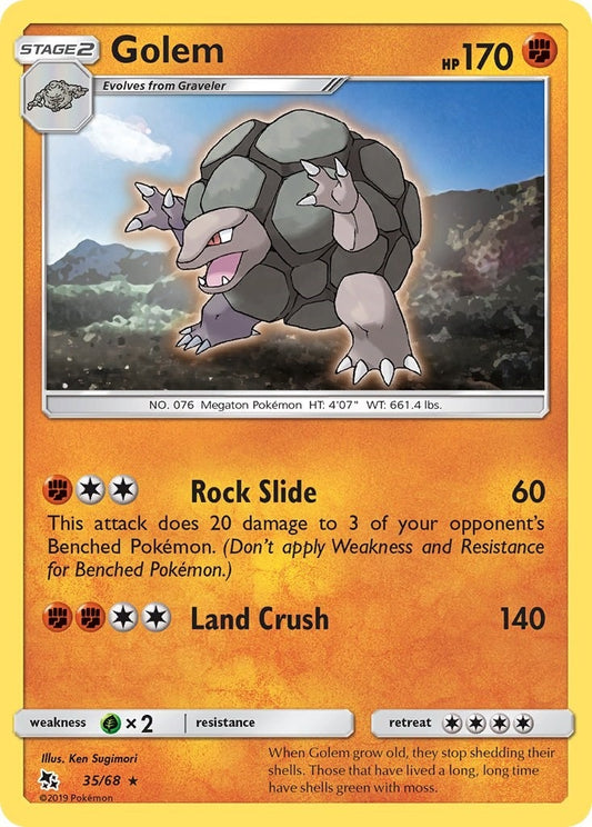 Image for Golem (35/68) (Hidden Fates) - Pokemon