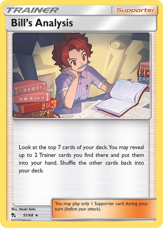Image for Bill's Analysis (51/68) (Hidden Fates) - Pokemon
