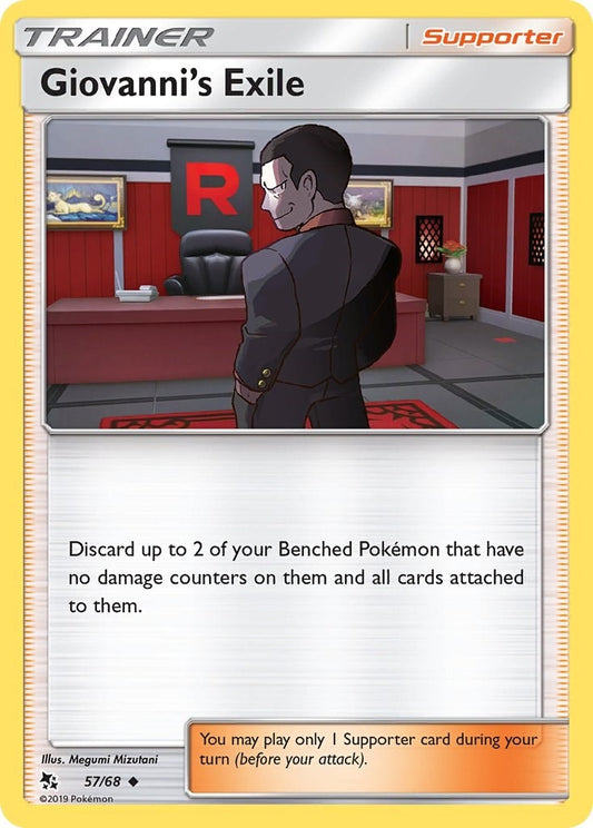Image for Giovanni's Exile (57/68) (Hidden Fates) - Pokemon
