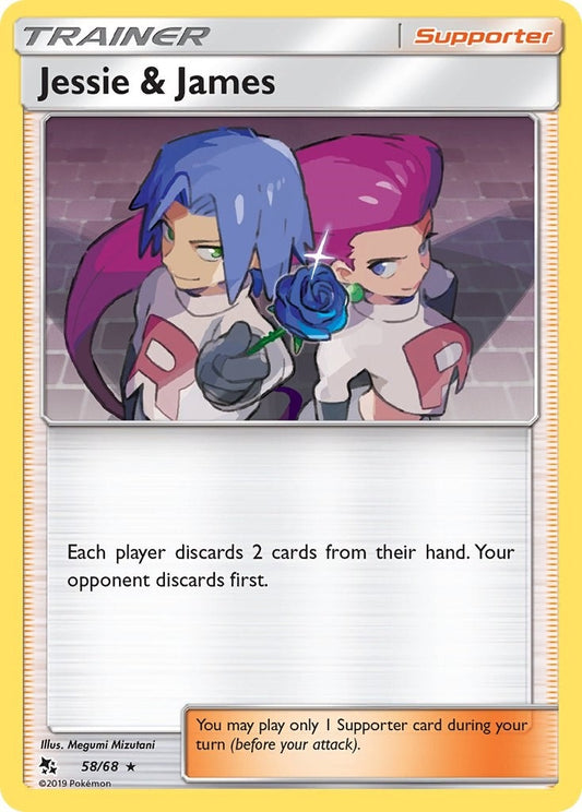Image for Jessie & James (58/68) (Hidden Fates) - Pokemon