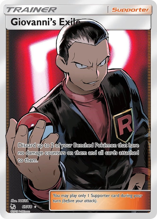 Image for Giovanni's Exile (Full Art) (67/68) (Hidden Fates) - Pokemon