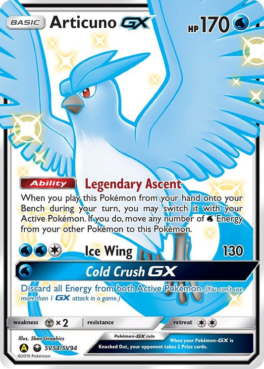 Image for Articuno GX (SV54/SV94) (Hidden Fates: Shiny Vault) - Pokemon
