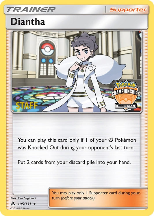 Image for Diantha - 105/131 (Regional Championships) [Staff] (105/131) (League & Championship Cards) - Pokemon