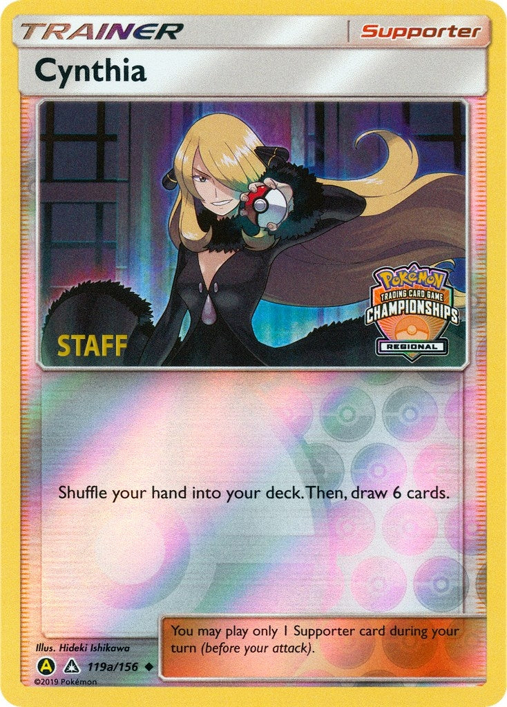 Image for Cynthia - 119a/156 (Regional Championships) [Staff] (119a/156) (League & Championship Cards) - Pokemon