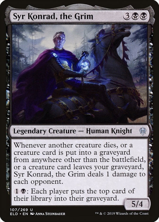 Image for Syr Konrad, the Grim (107) (Throne of Eldraine) - Magic: The Gathering