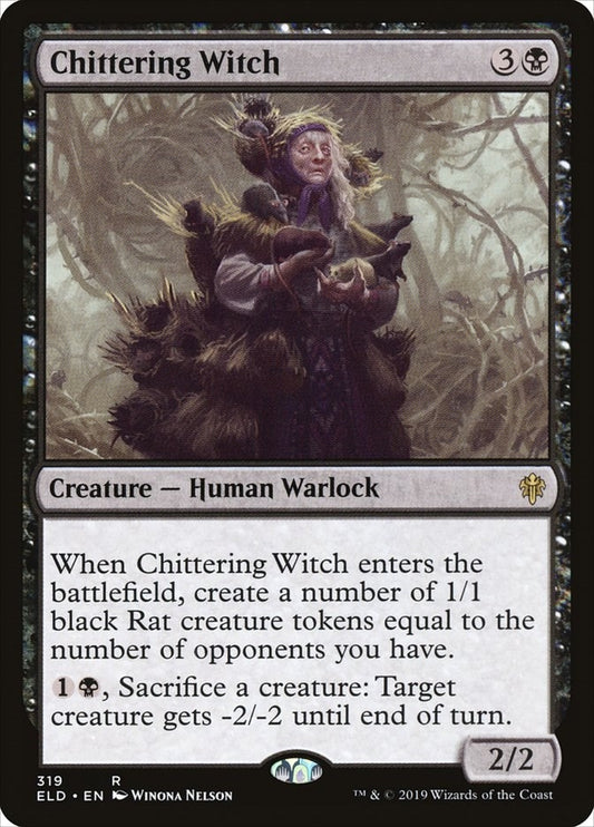 Image for Chittering Witch (319) (Throne of Eldraine) - Magic: The Gathering