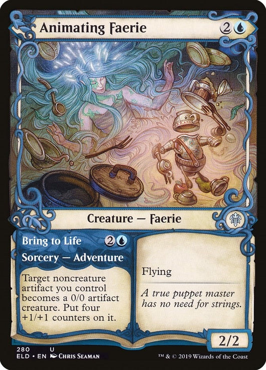 Image for Animating Faerie (Showcase) (280) (Throne of Eldraine) - Magic: The Gathering