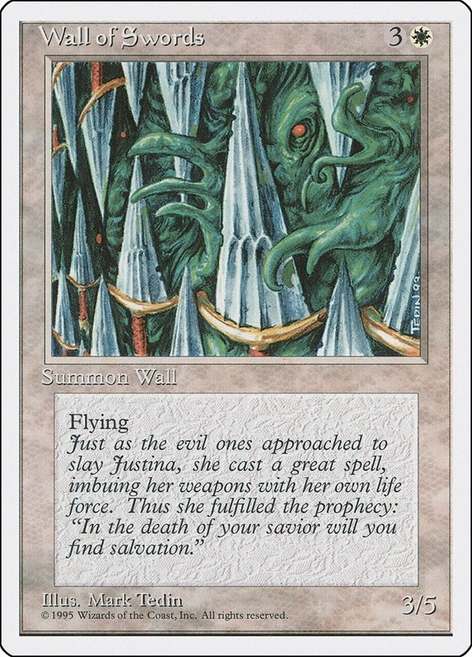 Image for Wall of Swords (Fourth Edition) - Magic: The Gathering