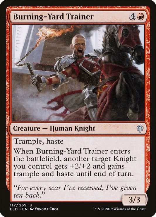 Image for Burning-Yard Trainer (117) (Throne of Eldraine) - Magic: The Gathering