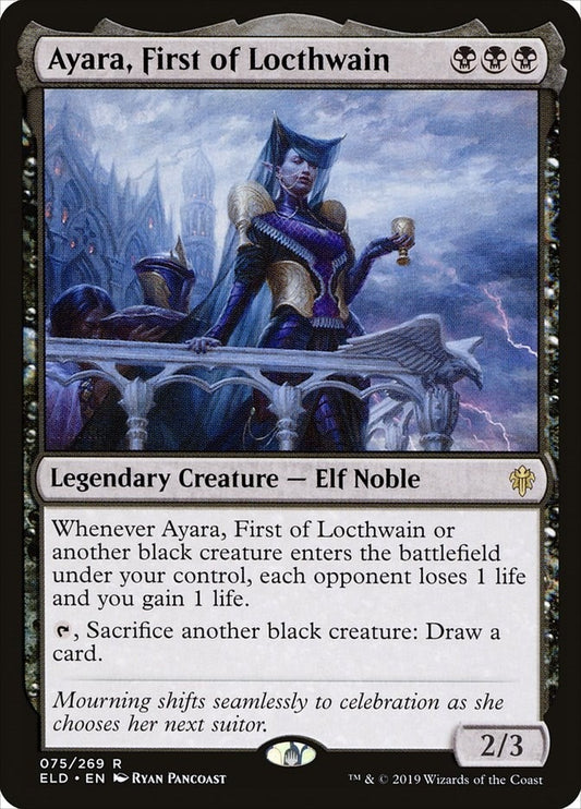 Image for Ayara, First of Locthwain (75) (Throne of Eldraine) - Magic: The Gathering