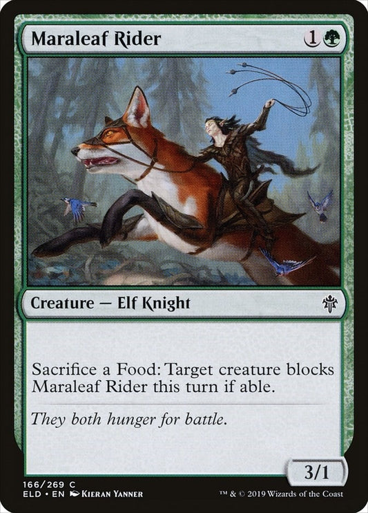 Image for Maraleaf Rider (166) (Throne of Eldraine) - Magic: The Gathering