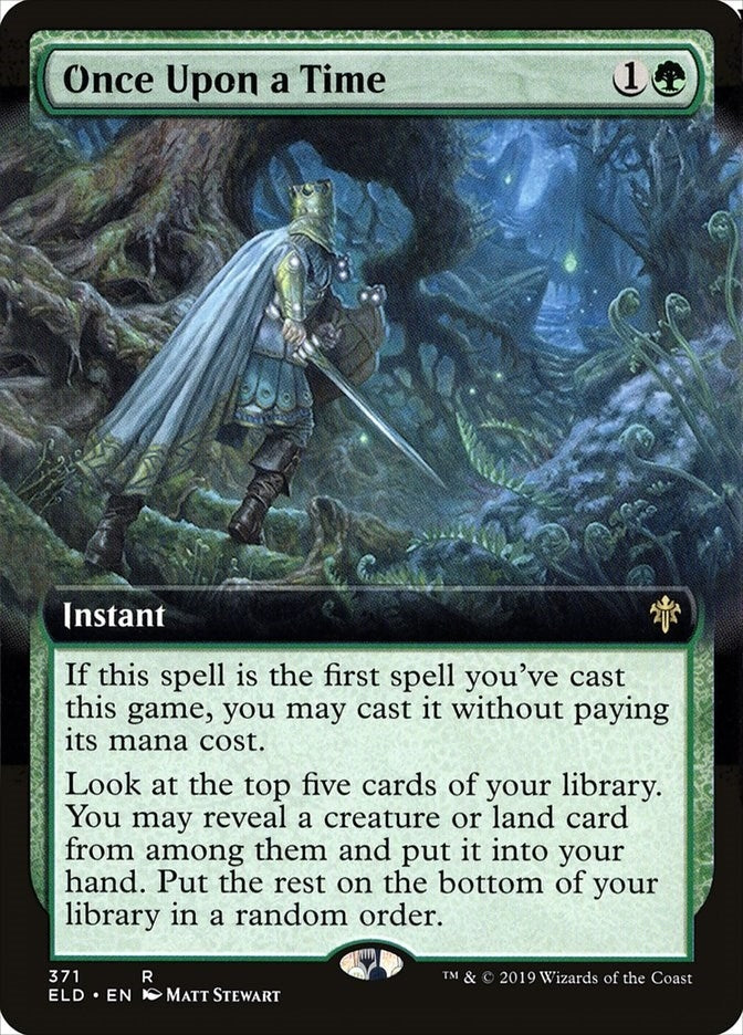 Image for Once Upon a Time (Extended Art) (371) (Throne of Eldraine) - Magic: The Gathering