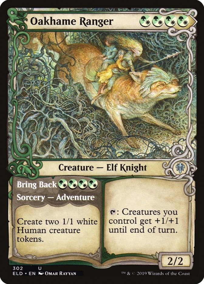 Image for Oakhame Ranger (Showcase) (302) (Throne of Eldraine) - Magic: The Gathering