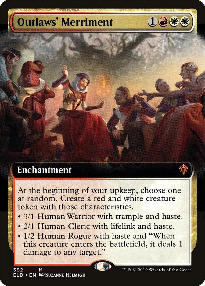 Image for Outlaws' Merriment (Extended Art) (382) (Throne of Eldraine) - Magic: The Gathering