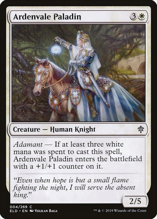 Image for Ardenvale Paladin (4) (Throne of Eldraine) - Magic: The Gathering