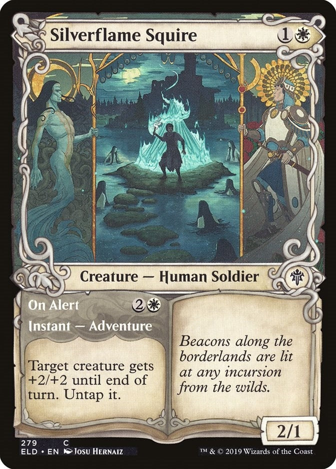 Image for Silverflame Squire (Showcase) (279) (Throne of Eldraine) - Magic: The Gathering