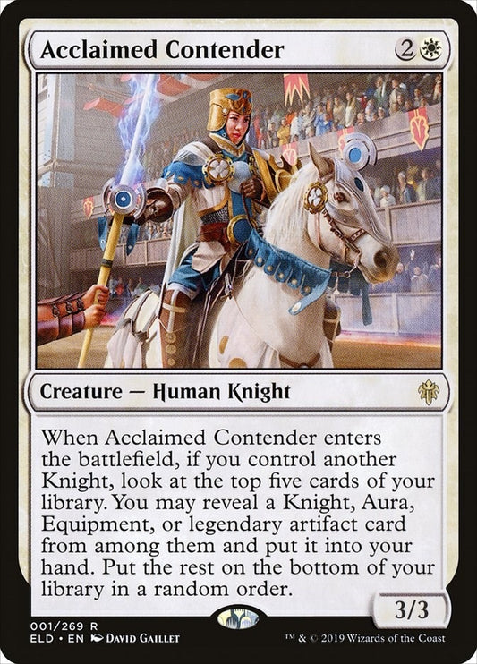 Image for Acclaimed Contender (1) (Throne of Eldraine) - Magic: The Gathering