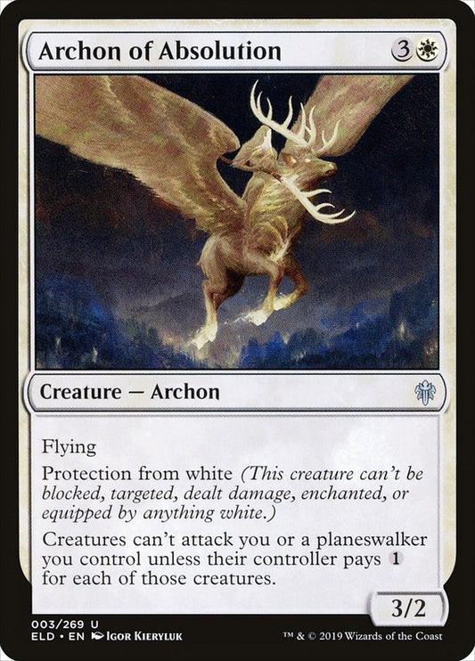 Image for Archon of Absolution (3) (Throne of Eldraine) - Magic: The Gathering