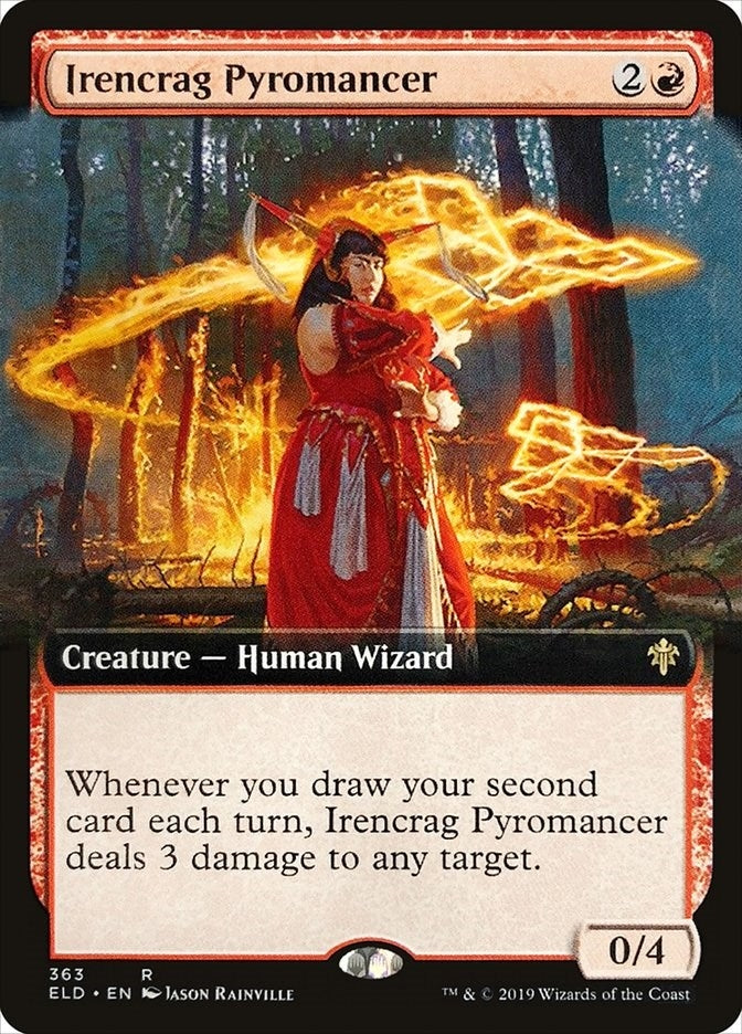 Image for Irencrag Pyromancer (Extended Art) (363) (Throne of Eldraine) - Magic: The Gathering