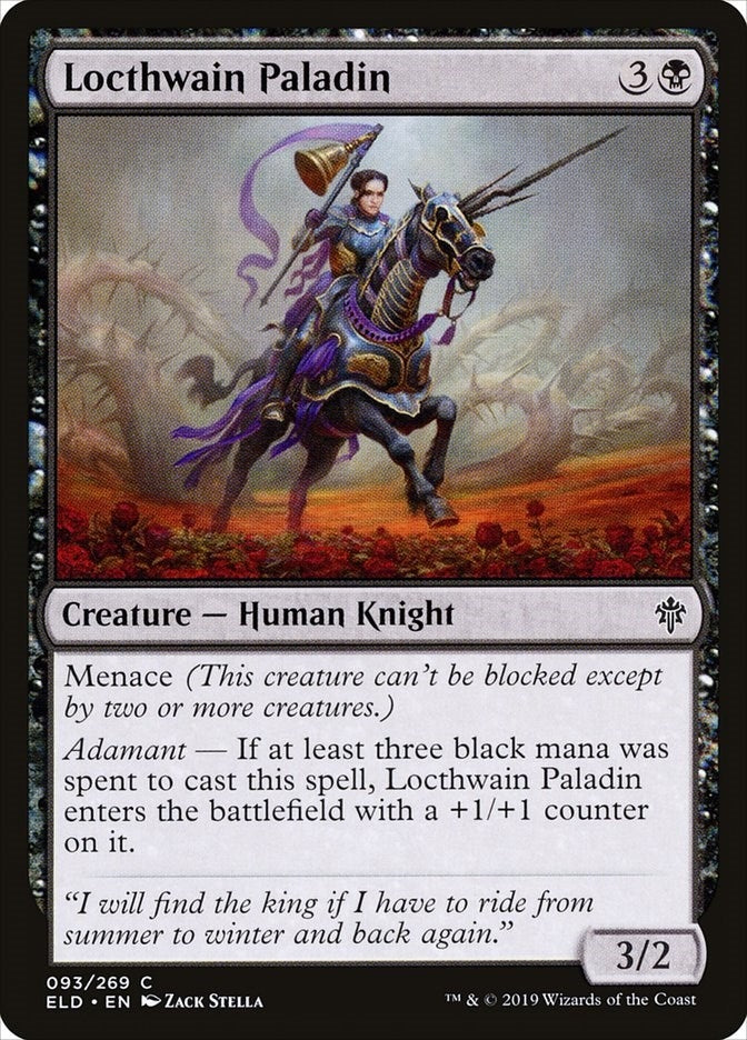 Image for Locthwain Paladin (93) (Throne of Eldraine) - Magic: The Gathering