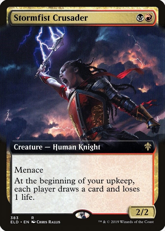 Image for Stormfist Crusader (Extended Art) (383) (Throne of Eldraine) - Magic: The Gathering