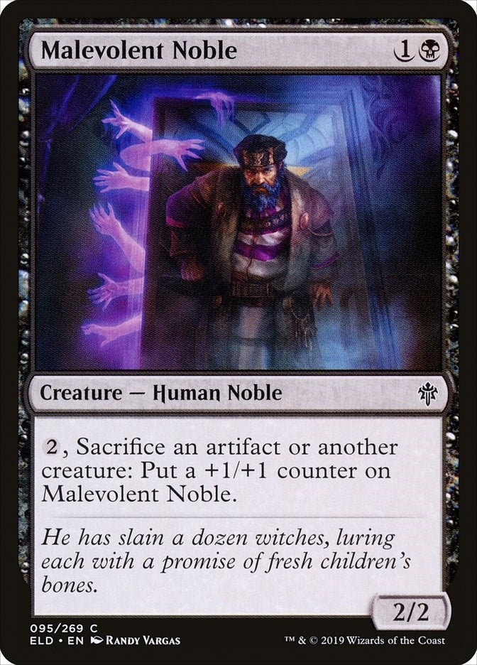Image for Malevolent Noble (95) (Throne of Eldraine) - Magic: The Gathering