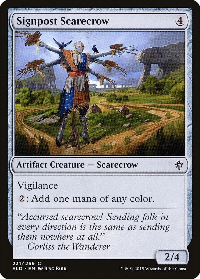 Image for Signpost Scarecrow (231) (Throne of Eldraine) - Magic: The Gathering