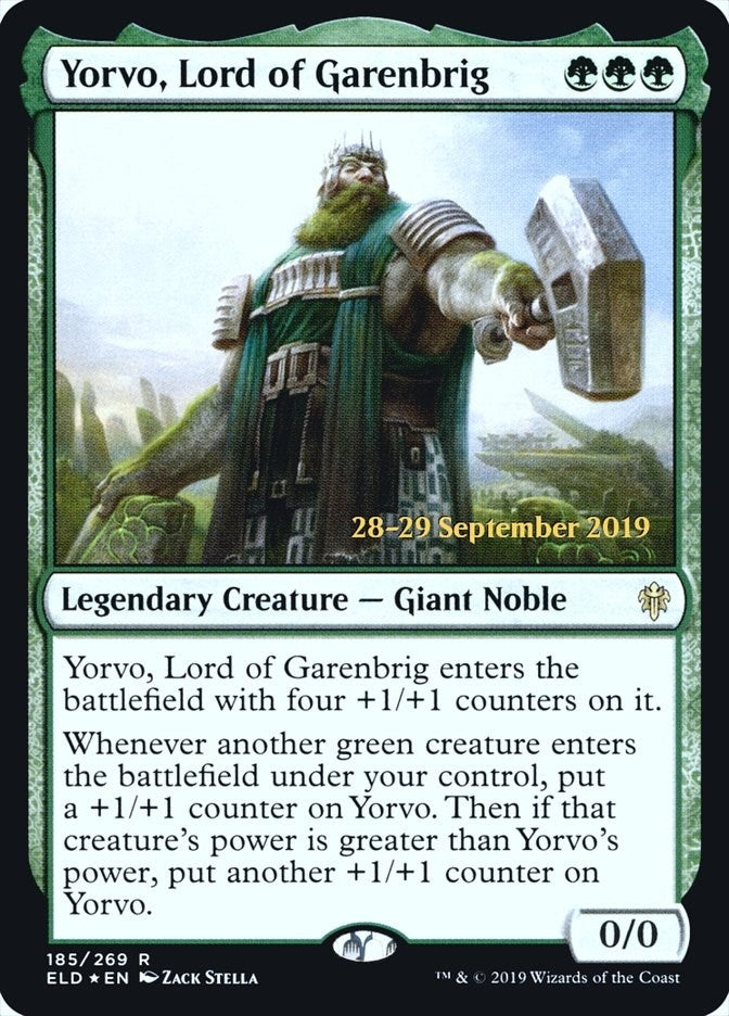 Image for Yorvo, Lord of Garenbrig (185) (Prerelease Cards) - Magic: The Gathering