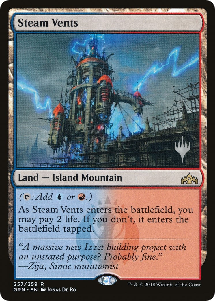 Image for Steam Vents (257) (Promo Pack: Throne of Eldraine) - Magic: The Gathering