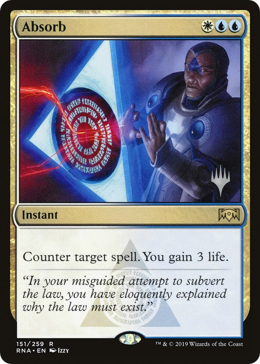 Image for Absorb (151) (Promo Pack: Throne of Eldraine) - Magic: The Gathering