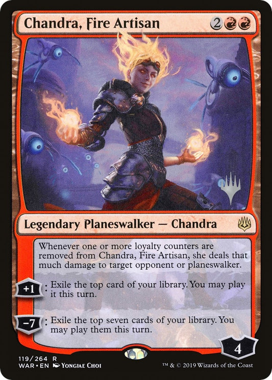 Image for Chandra, Fire Artisan (119) (Promo Pack: Throne of Eldraine) - Magic: The Gathering