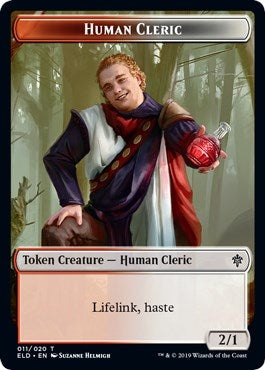 Image for Human Cleric // Food (018) Double-Sided Token (11 // 18) (Throne of Eldraine) - Magic: The Gathering