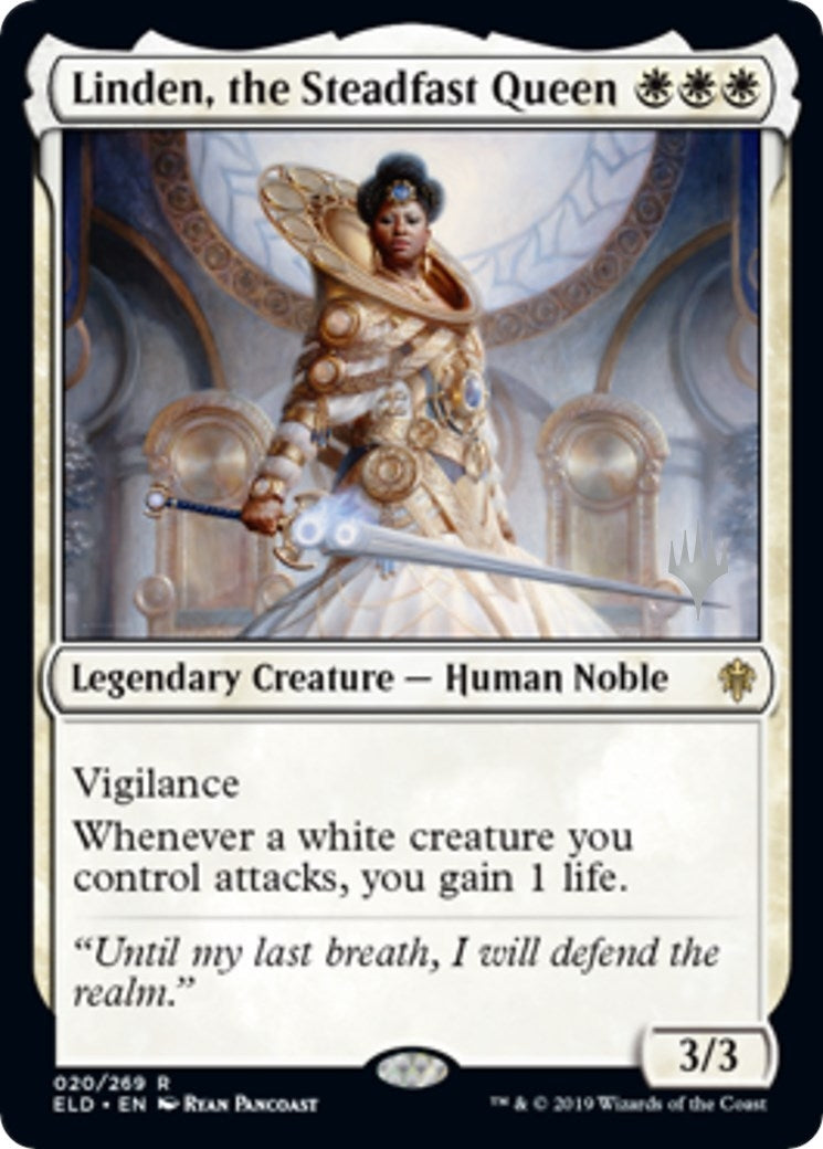 Image for Linden, the Steadfast Queen (20) (Promo Pack: Throne of Eldraine) - Magic: The Gathering