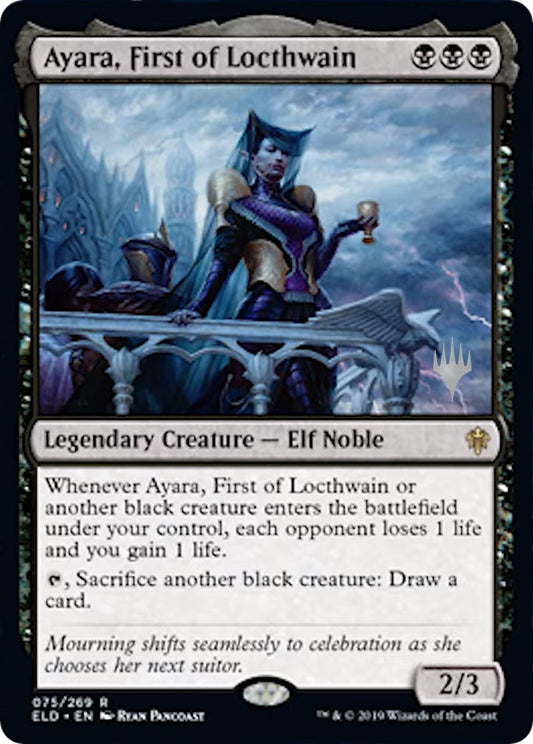 Image for Ayara, First of Locthwain (75) (Promo Pack: Throne of Eldraine) - Magic: The Gathering