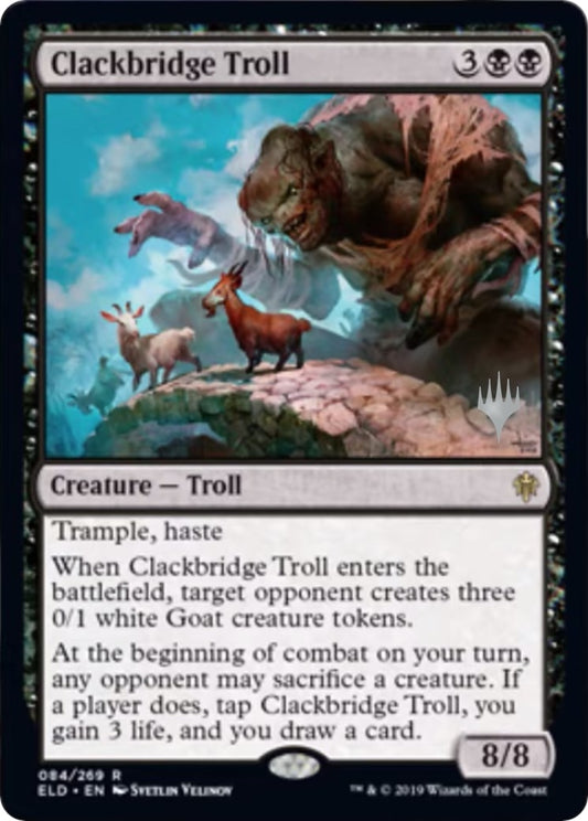 Image for Clackbridge Troll (84) (Promo Pack: Throne of Eldraine) - Magic: The Gathering
