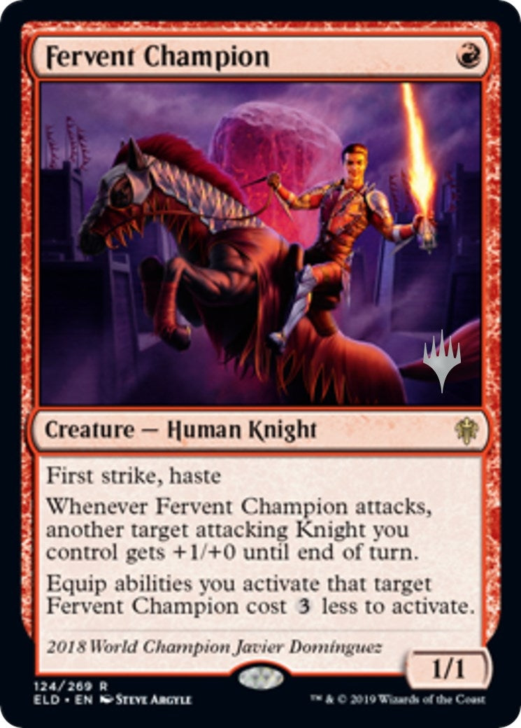 Image for Fervent Champion (124) (Promo Pack: Throne of Eldraine) - Magic: The Gathering