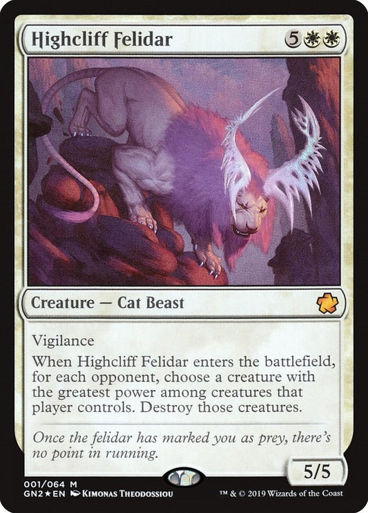 Image for Highcliff Felidar (1) (Magic Game Night 2019) - Magic: The Gathering