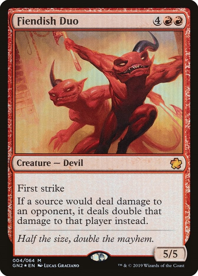 Image for Fiendish Duo (4) (Magic Game Night 2019) - Magic: The Gathering