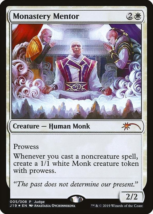 Image for Monastery Mentor (5) (Judge Promos) - Magic: The Gathering