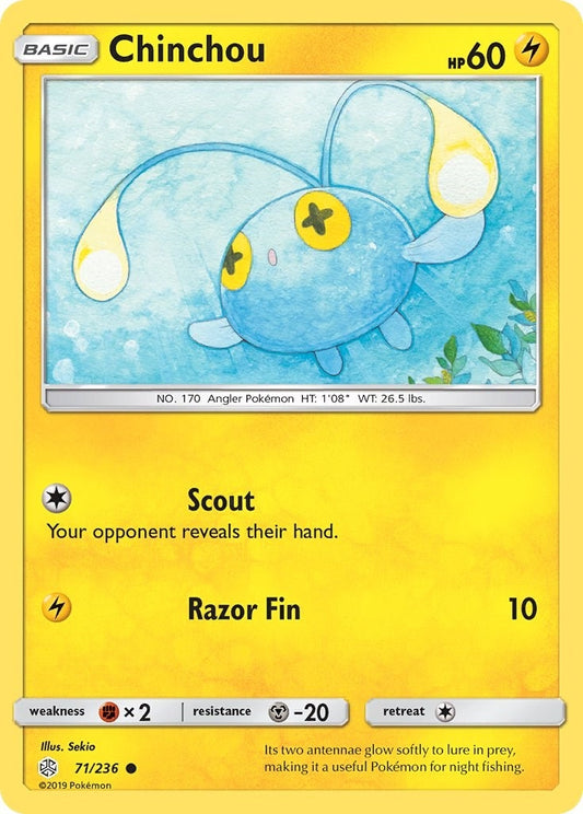 Image for Chinchou (71/236) (SM - Cosmic Eclipse) - Pokemon