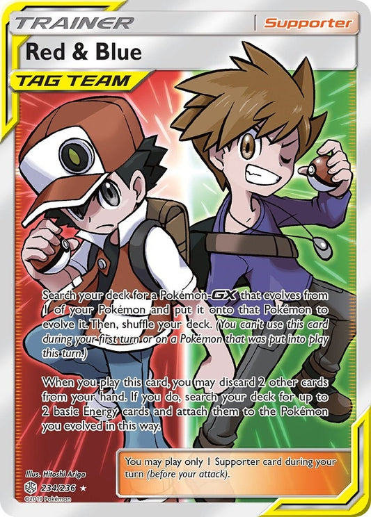 Image for Red & Blue (Full Art) (234/236) (SM - Cosmic Eclipse) - Pokemon