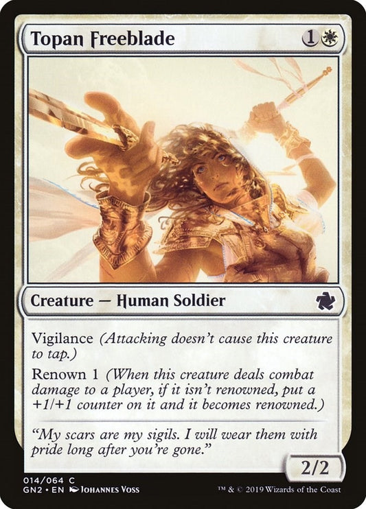 Image for Topan Freeblade (14) (Magic Game Night 2019) - Magic: The Gathering